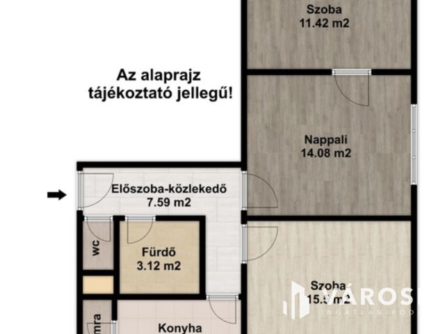 1. emeleti, nappali plusz két szobás lakás a Lencsésin