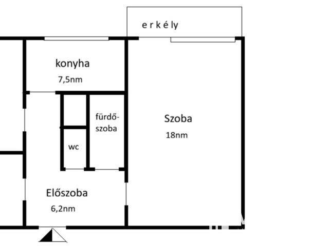 3 szobás, 55 nm-es, erkélyes lakás, a Derkovits lakótelepen